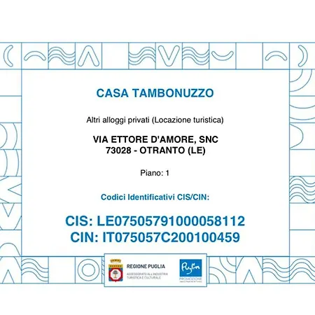 Casa Tambonuzzo Apartment